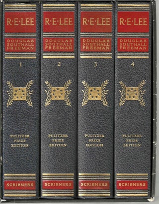 Item #1048 R.E. Lee A Biography (Pulitzer Prize 4 volume Set in Slip Case). Douglas S. Freeman