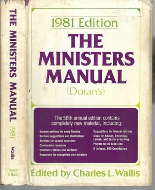 Item #10615 The Minister's Manual (Doran's) 1981 Edition Fifty-Sixth Annual Issue. Charles L. Wallis