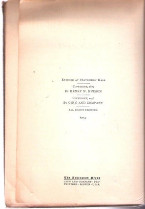The Merchant of Venice by William Shakespeare; The New Hudson Shakespeare