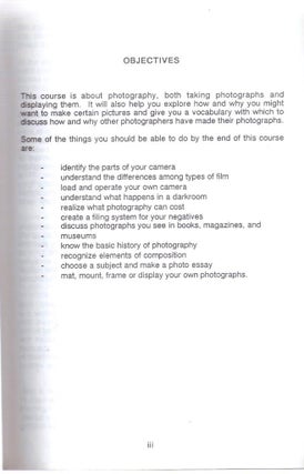 Study Guide for Photography