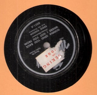 Item #12371 A - Gonna Send You Back Where I Got You From B - Luxury Tax Blues; 8051. Eddie Vinson