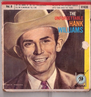 Item #12373 The Unforgettable Hank Williams Vol. II. Hank Williams