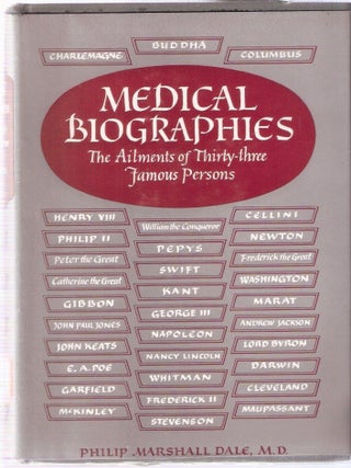 Medical Biographies; the Ailments of Thirty-three Famous People