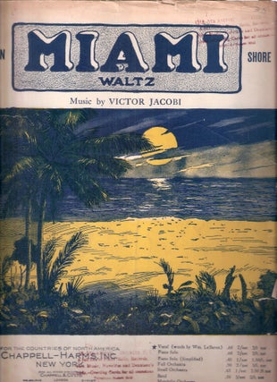 Item #12604 On Miami Shore Golden Sands of Miami. Victor Jacobi