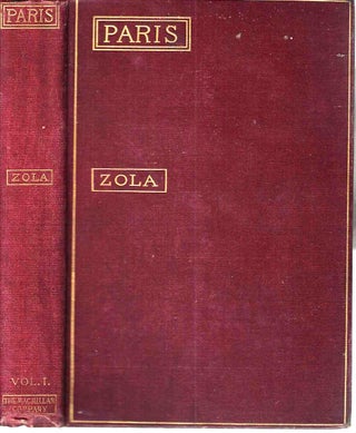 Item #13255 Paris Volume 1 (#3 of Three Cities Trilogy). Emile Zola