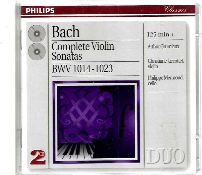 Item #13367 Bach Complete Violin Sonatas. Johann Sebastian Bach.