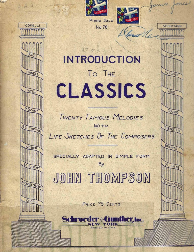 Item #13631 Introduction to the Classics No. 76. John Thompson.