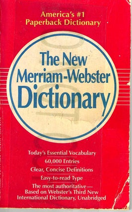 Item #13693 The New Merriam-Webster Dictionary