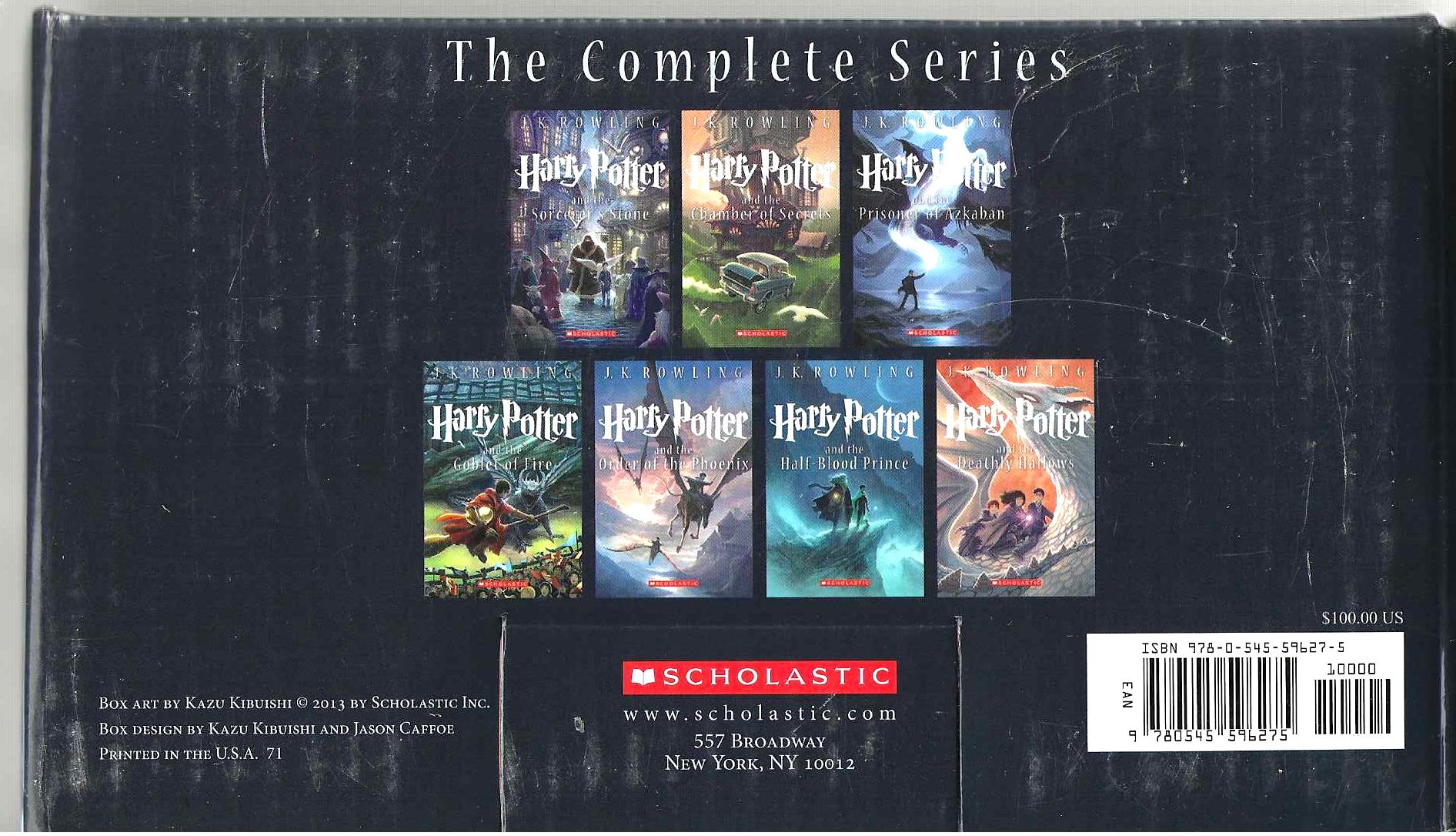 Harry Potter The Complete Series Slip Case ONLY by J. K. Rowling on Black's  Bookshop