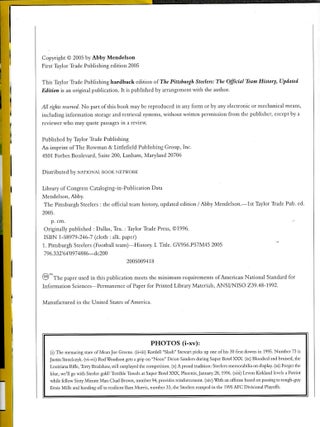 The Pittsburgh Steelers: The Official Team History