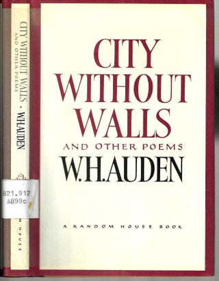Item #15925 City Without Walls and Other Poems. Wystan Hugh Auden