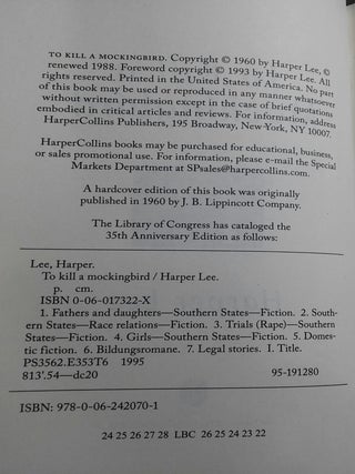 To Kill a Mockingbird (Pulitzer Prize Winner)