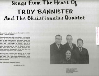 Songs from the Heart of Troy Bannister and the Christainairs Quartet