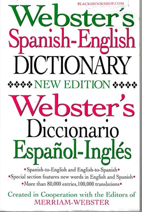 Item #16763 Webster's Spanish - English Dictionary