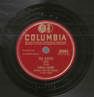 Item #16776 The Gypsy / Laughing on the Outside (Crying on the Inside). Dinah Shore Orchestra...