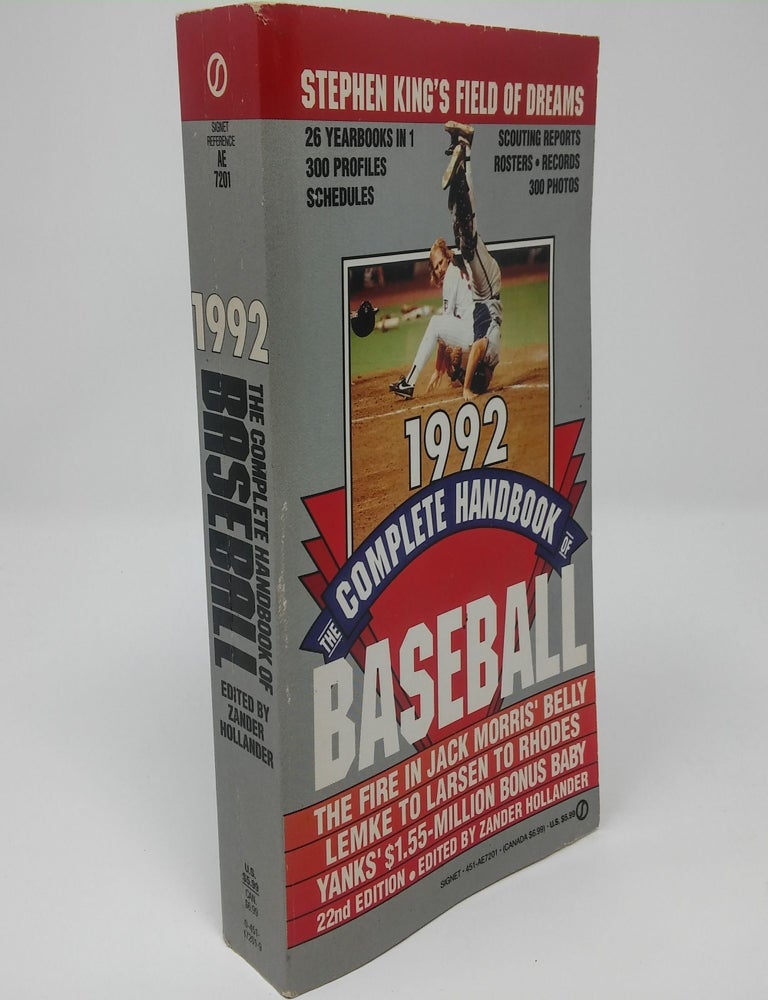 Item #17195 The Complete Handbook of Baseball 1992. Zander Hollander.