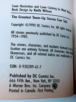 The Greatest Team-Up Stories Ever Told (Greatest Stories Vol.4)