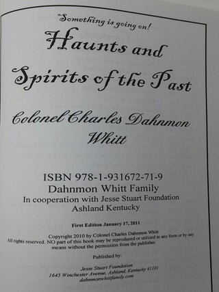 Haunts and Spirits of the Past
