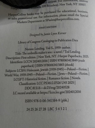The Umbrella Maker's Son: A Novel of WWII