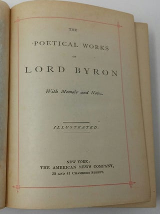 The Poetical Works of Lord Byron: With Memoir and Notes (Illustrated Excelsior Edition)