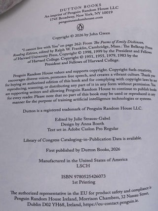 Hollywood, Ending (Signed Edition)