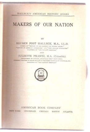 Makers of Our Nation Halleck's American History Series