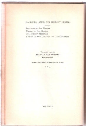 Makers of Our Nation Halleck's American History Series