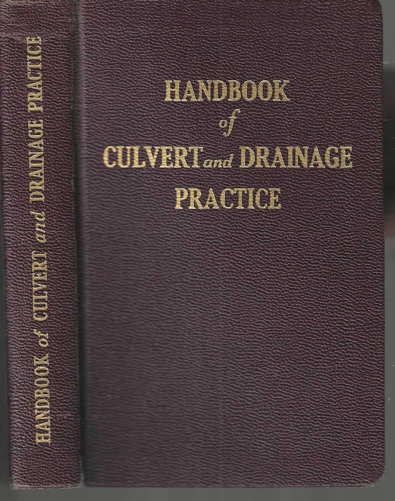 Item #3220 Handbook of Culvert and Drainage Practice: For the solution of surface and subsurface drainage problesms. Armco.