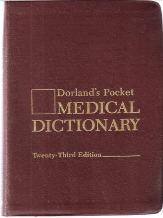 Item #4388 Dorland's Pocket Medical Dictionary
