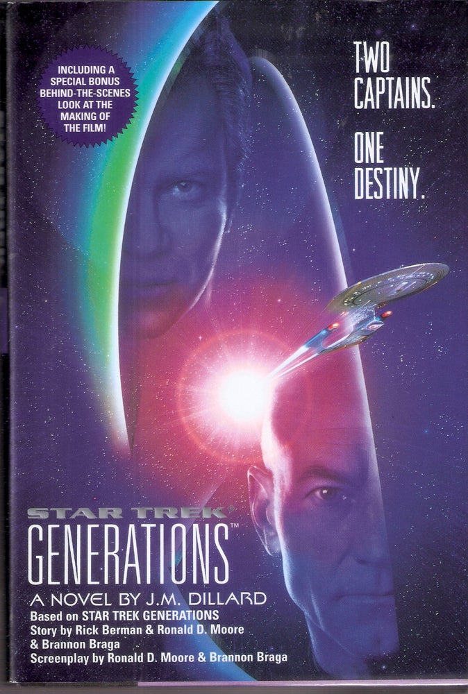 Item #7233 Star Trek Generations. J. M. Dillard.