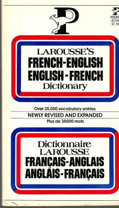 Item #830 Larousse's French-English English-French Dictionary. Marguerite-Marie Dubois, Denis J....