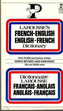 Item #830 Larousse's French-English English-French Dictionary. Marguerite-Marie Dubois,...