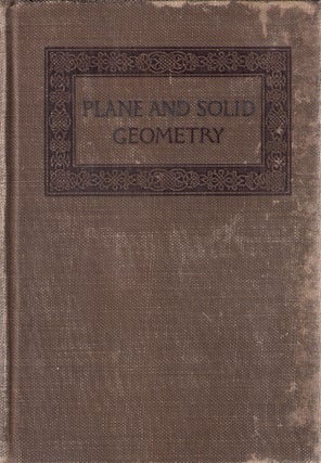 Item #9527 Plane and Solid Geometry. George Wentworth, David Eugene Smith