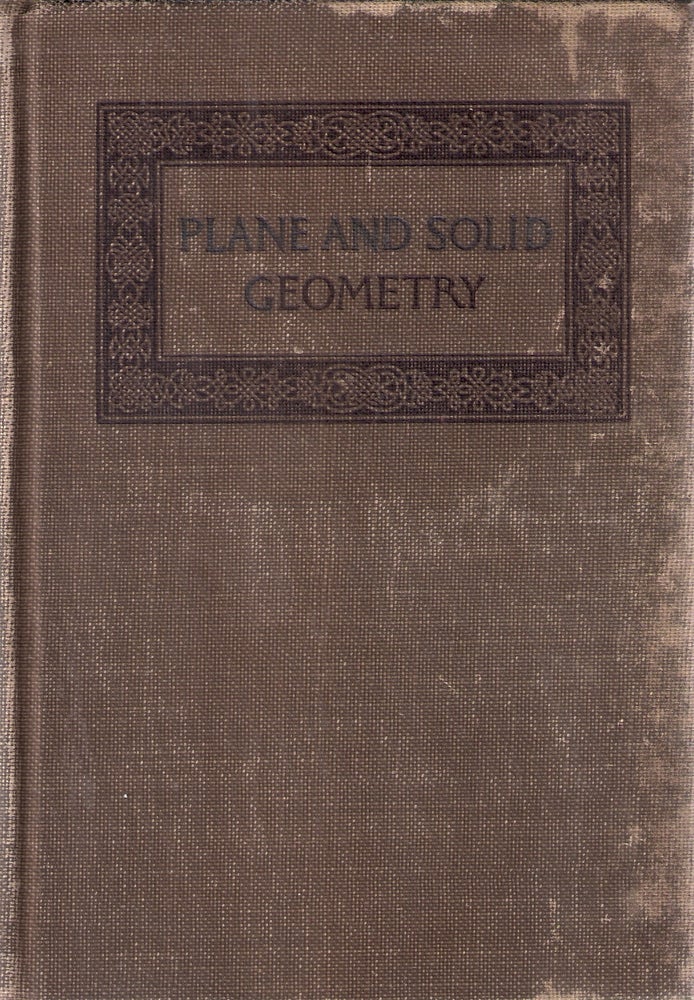 Item #9527 Plane and Solid Geometry. George Wentworth, David Eugene Smith.